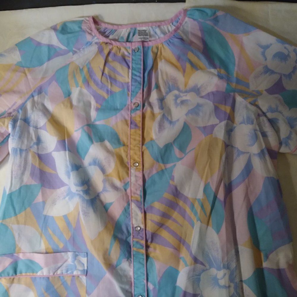 Vintageย Cathy Pastel FloralโPrintโDress